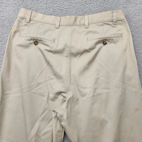Jos. A. Bank Pants‎ Mens 32x31* Tan Straight Khaki Light Pleated Academia Casual - Picture 4 of 8